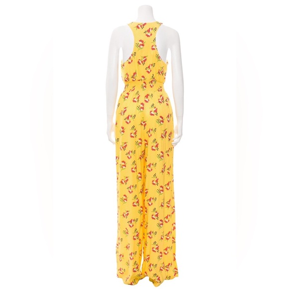 Jill Jill Stuart Womens Floral Halter Zip Front Jumpsuit SZ6 - Picture 10 of 10